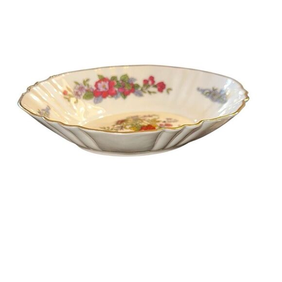 Vintage Paragon Bone China Tree of Kashmir Relish Dish Gold Gilt flowers - Picture 7 of 8